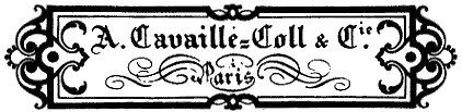 Signature de consoles d'A. Cavaillé-Coll